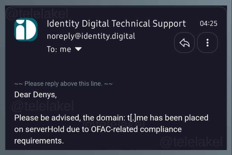 OFAC Sanctions Possibly Took Down Telegram's t.me