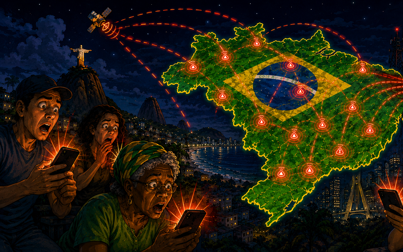 Hackers hijack Brazil's emergency alert system, push 'misanthropy' to phones nationwide
