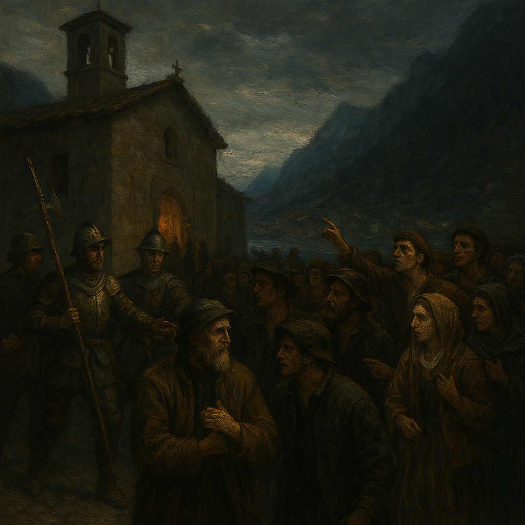 “Burn the house!” “Hang the villain!” “Throw him into the lake!” cried out many voices from the crowd, which kept closing round the speakers.