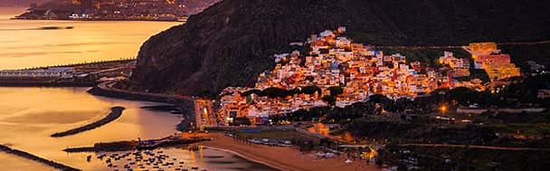 Vista del atardecer de San Andrés