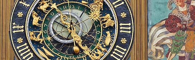 Astronomical clock of the City Hall of Ulm, Germany