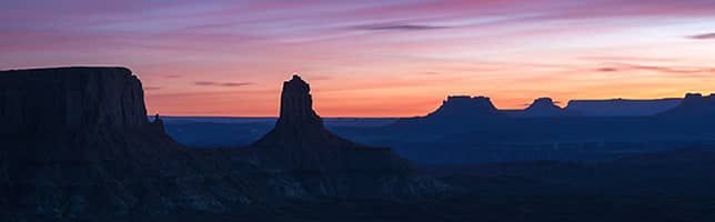 Sunset in Canyonlands National Park, Utah, USA