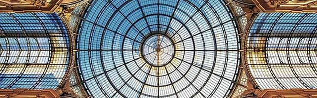 Cupola di vetro della Galleria Vittorio Emanuele II, Milano, Italia