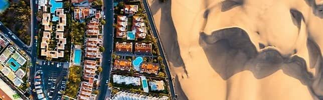 Sand dunes in Maspalomas, Gran Canaria, Spain