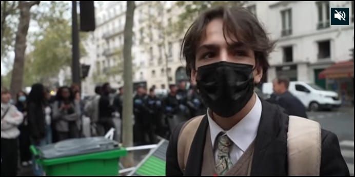 La movilización de estudiantes de secundaria y universitarios en Francia