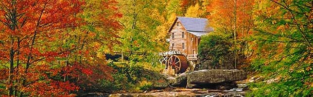 Glade Creek Mill, Babcock, West Virginia, USA