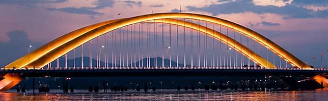 Nguyễn Hoàng Bridge over the Perfume River, Hue, Vietnam