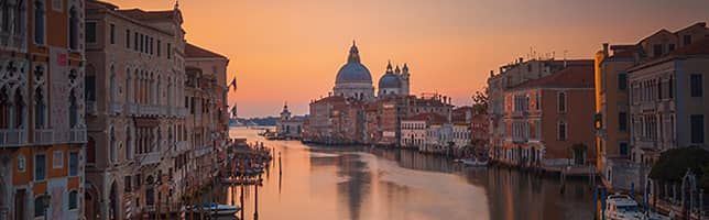 Sunrise over the Grand Canal, Venice, Italy