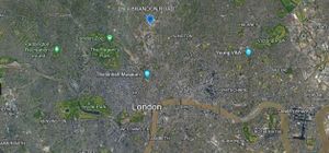 4 Brandon Road shown on map of London