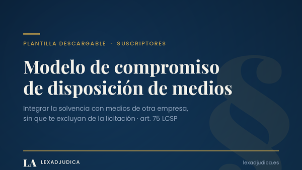 modelo editable de compromiso 75 LCSP