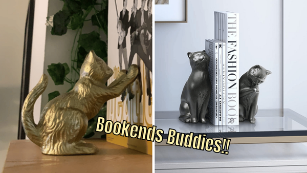 6 Purr-fect Cat Bookends to Keep Your Books In Line!