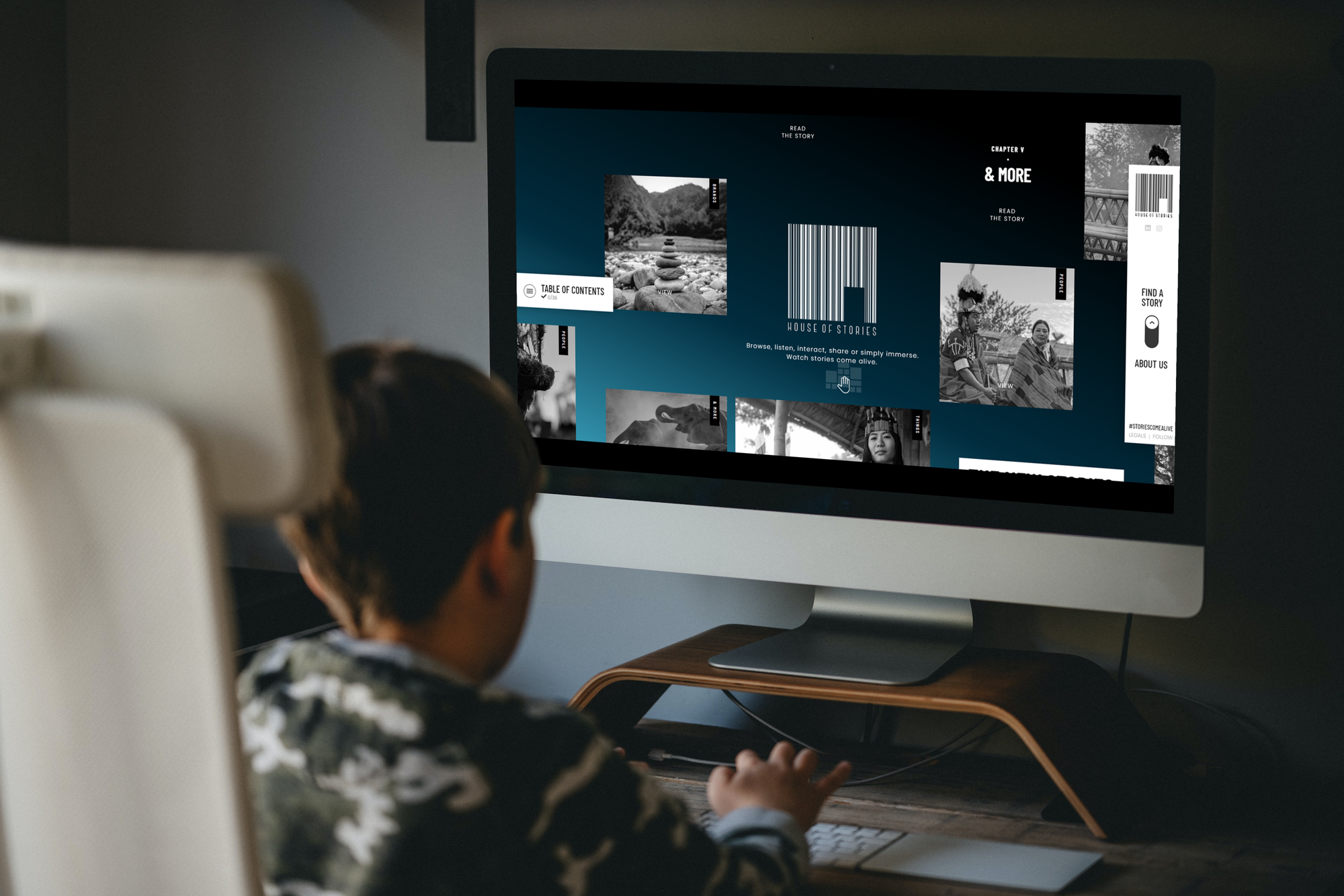 House of Stories Digital Interactive Story Platform by NYUCT Design Labs, allows brands and organisations to market their content, heritage and experiences.