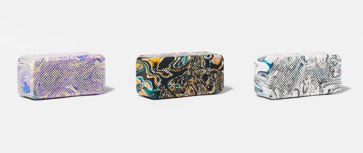 Speakers powered by re-used e-bike batteries