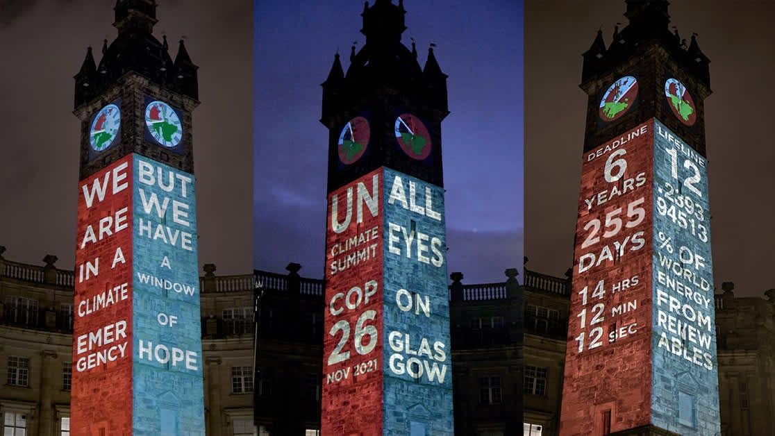 Glasgow's COP26 Climate Clock