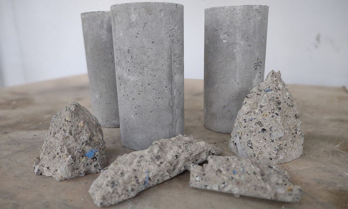 Using waste PPE to help reinforce concrete