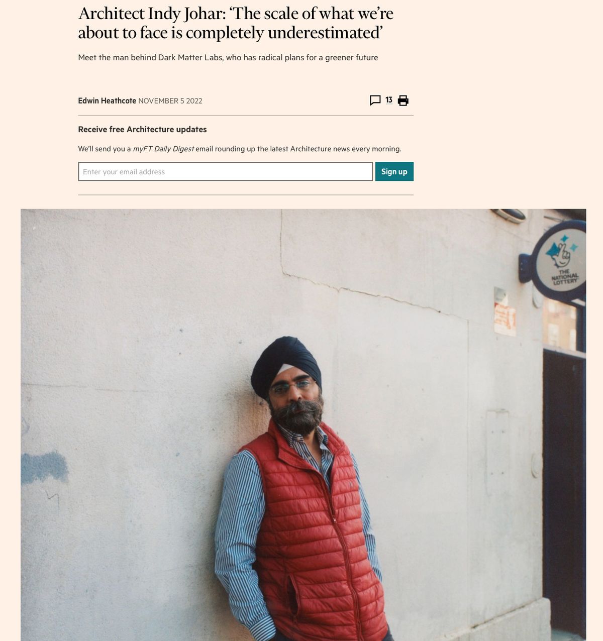 "We're going to have to redesign everything"