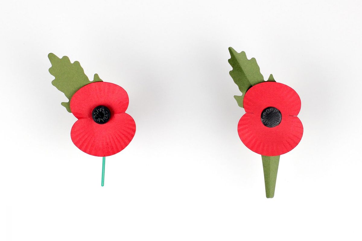 Plastic-free poppy for Remembrance Day