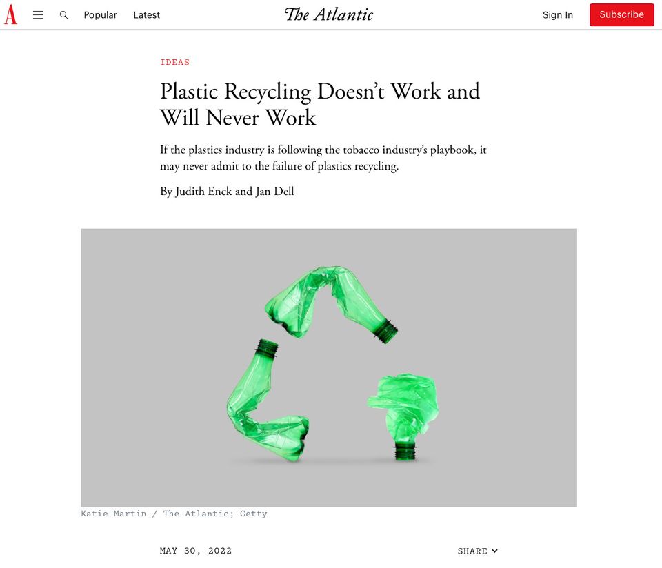 Is the plastics industry fuelling a myth about recycling?