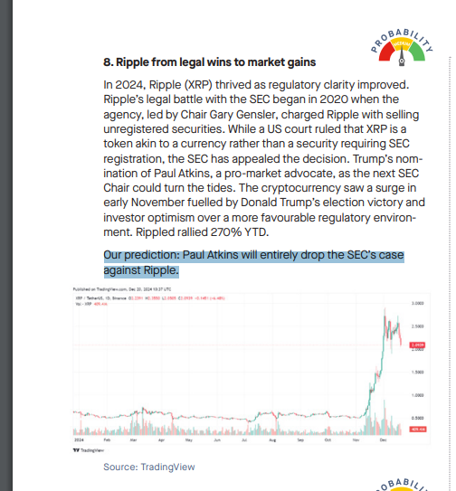 Our prediction: Paul Atkins will entirely drop the SEC’s case against Ripple.