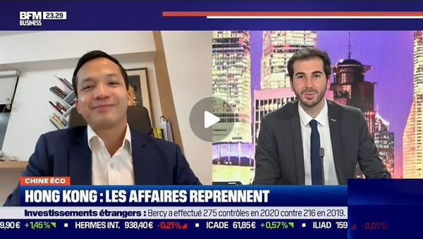 BFM Business - Chine Éco : Les affaires reprennent à Hong Kong par Erwan Morice - 24/03/2021