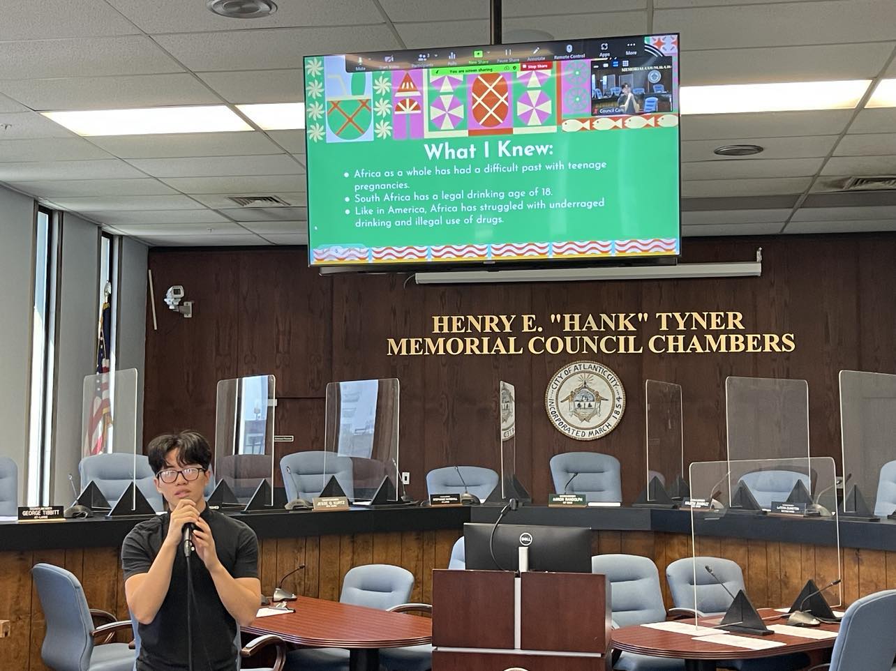 Tim Tran, an incoming senior at Atlantic City High School, researched the struggle with drugs and alcohol. Photo Credit: Mark Tyler