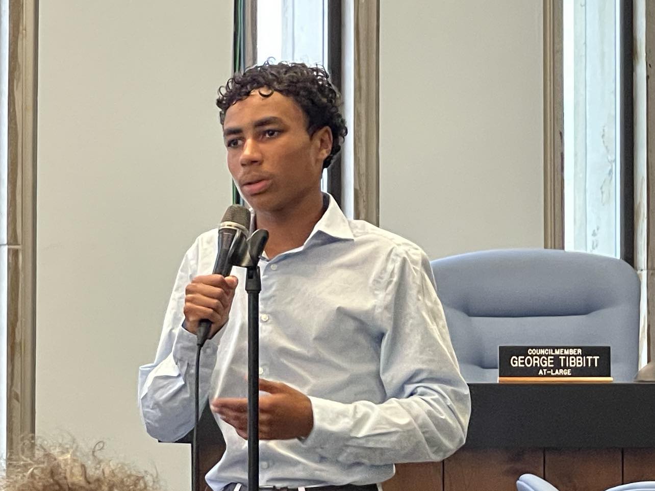 William Harris, an incoming senior at Atlantic City High School, researched classism. Photo Credit: Mark Tyler