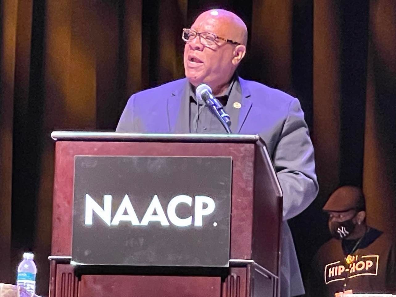 Scot X. Esdaile, NAACP Connecticut State Conference President is also a member of the Hip-Hop Alliance. Photo Credit: Mark Tyler