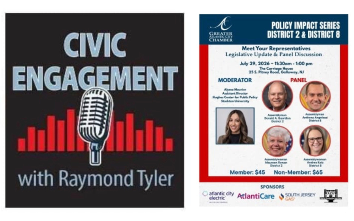 CIVIC ENGAGEMENT: Greater Atlantic City Chamber to Host Legislative Panel Featuring District 2 and 8 Lawmakers on Wednesday, July 29, 2026
