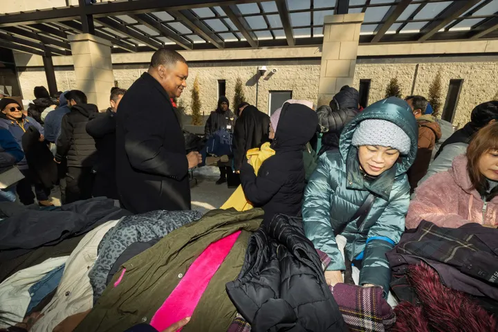 Atlantic City Residents Brave Cold to Receive Winter Coats at City Hall Giveaway