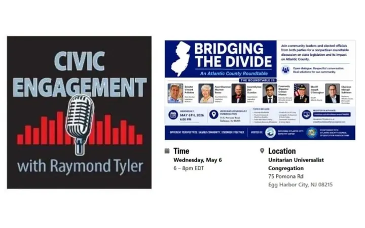 Civic Engagement: Indivisible to Host an Atlantic County Political Round Table