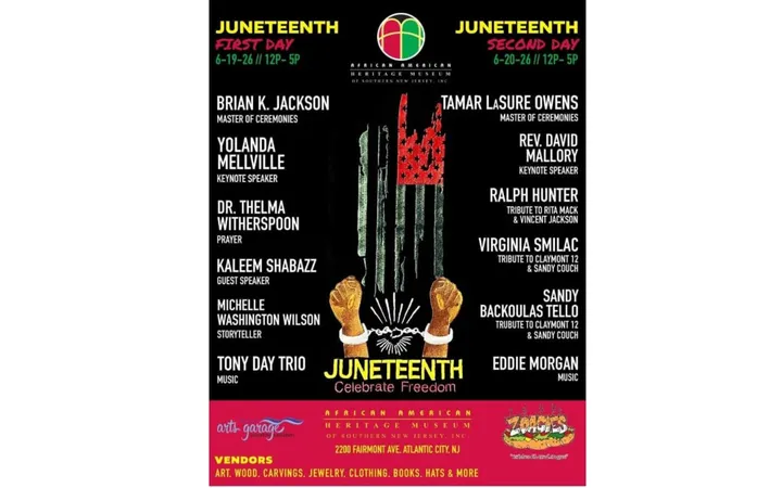 African American Museum of Southern New Jersey Celebrates Juneteenth 2026 with Culture, Community and Live Entertainment in Atlantic City