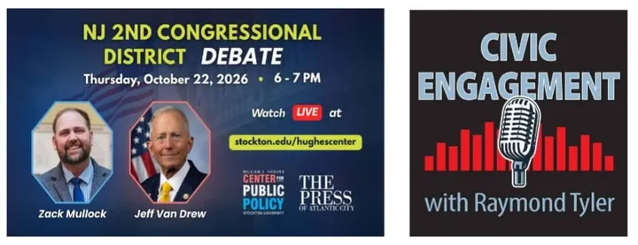 CIVIC ENGAGEMENT:                            Van Drew, Mullock Face Off Oct. 22 in NJ 2nd District Debate