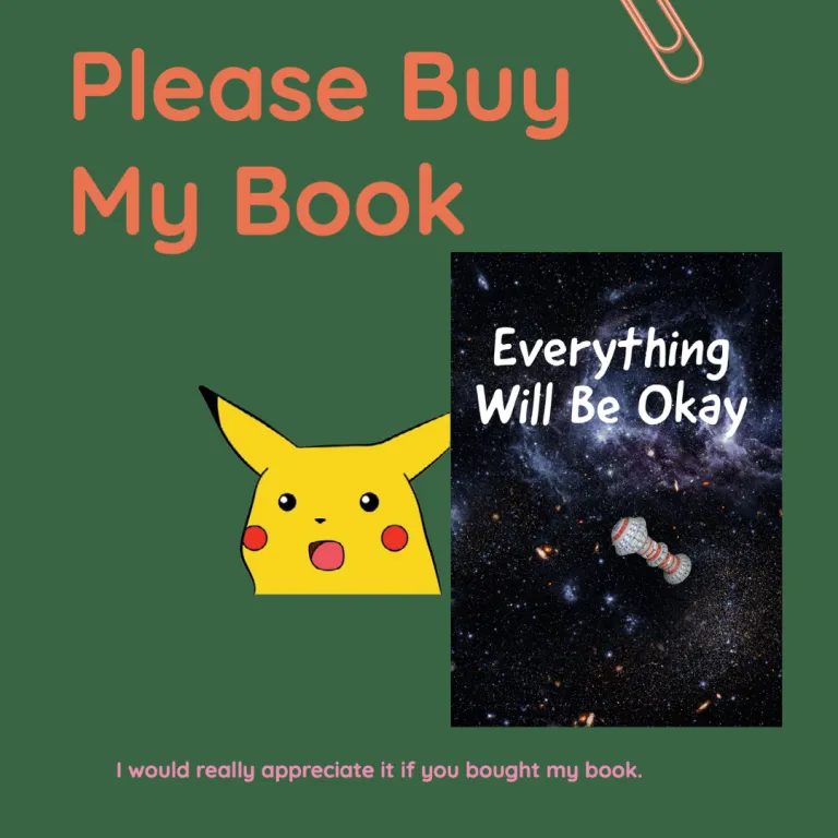 An example social post advertising my new book cover