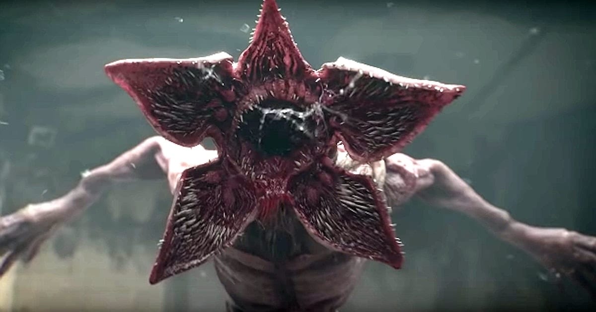 A demogorgon from Stranger Things