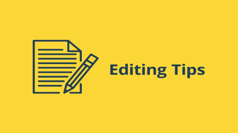 5 Tips for Editing Your Manuscript