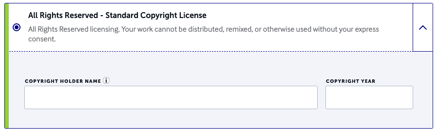 Adding your name and year to claim the copyright on your work