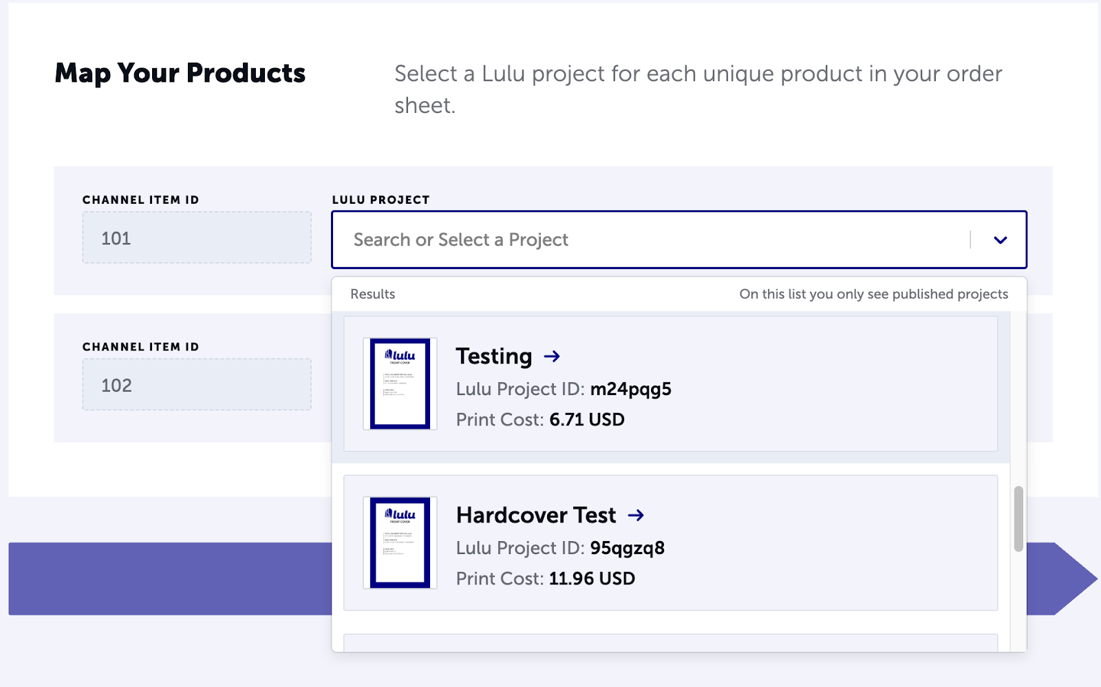 The 'Product Mapping' step of the Order Import process