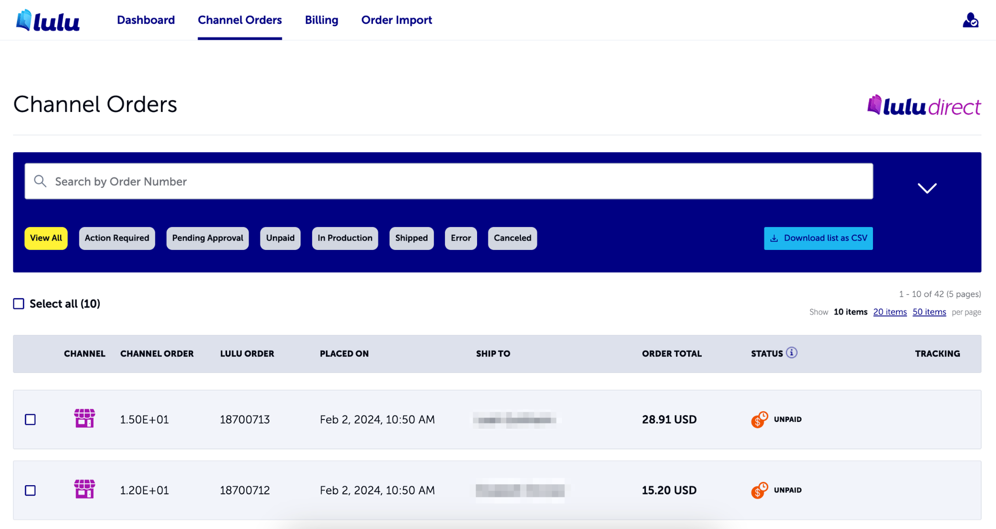Lulu Direct Dashboard Walkthrough
