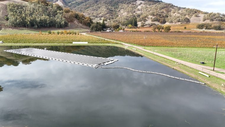 Floating Solar System Powers 100% of Nelson Family Vineyards, Cuts Electric Costs $90k a Year