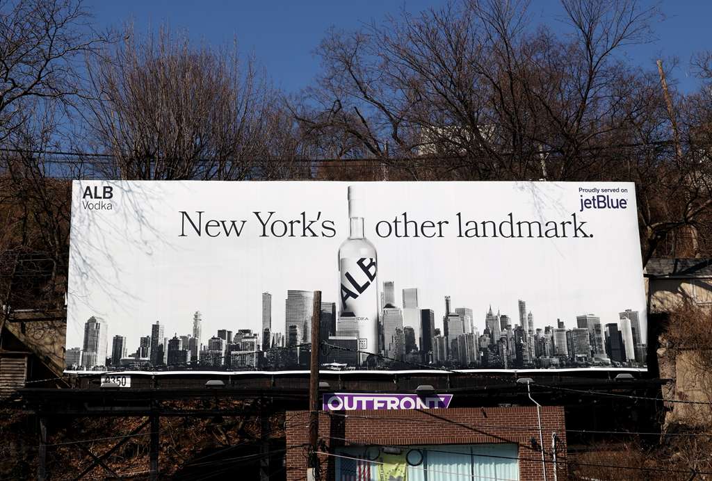 ALB Vodka's 1st Billboard Pitches NYC
