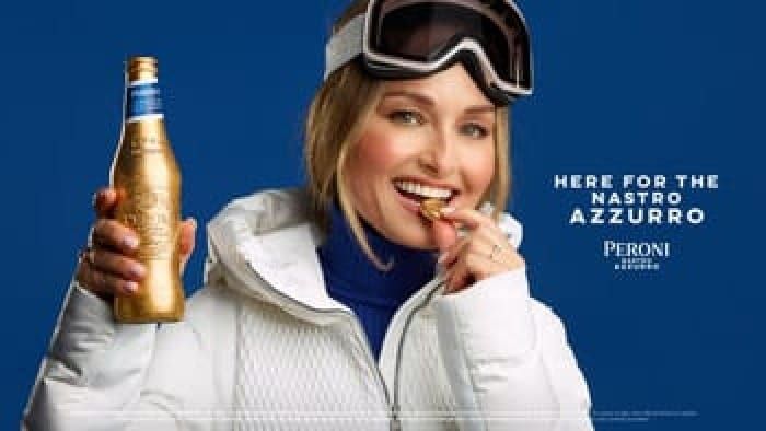 Peroni Nastro Azzurro: New Campaign, Gold Bottles