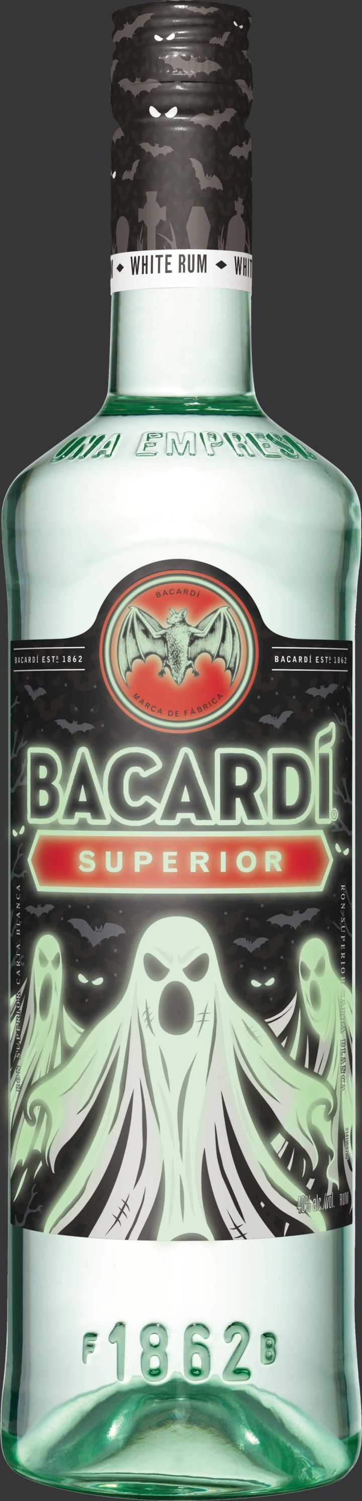 Bacardi's Ghostly LTO Halloween Bottle