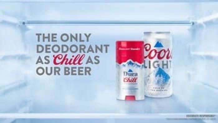 Coors Light Collabs to Intro 1st Chill Deodorant with Cold-Activated Packaging