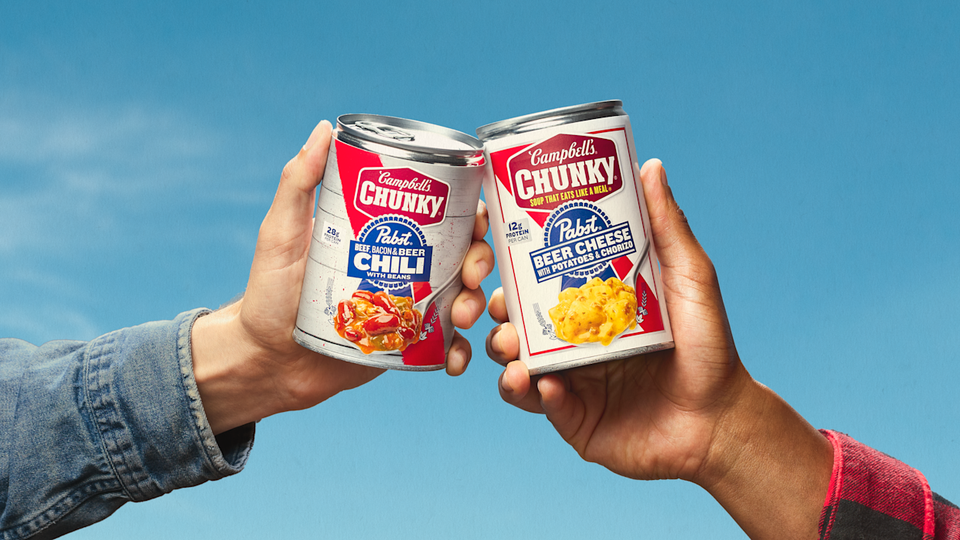 Campbell's Chunky and Pabst Blue Ribbon Collab