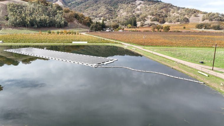 Floating Solar System Powers 100% of Nelson Family Vineyards, Cuts Electric Costs $90k a Year