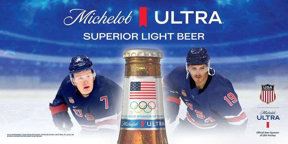 Michelob Ultra Relives 'Miracle on Ice,Rolls Out Team USA Winter Olympics Packaging, Spots
