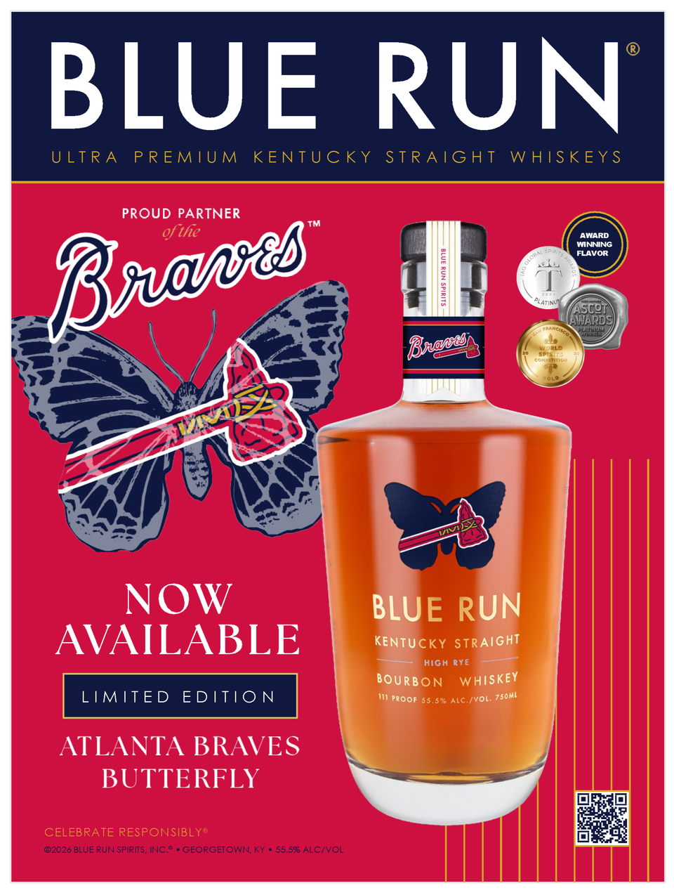 Blue Run Spirits, Atlanta Braves Mark 60th Anniversary of Braves Baseball in Atlanta