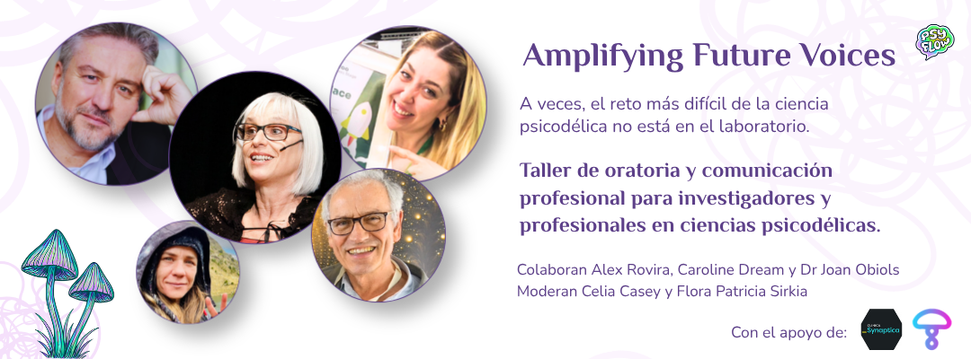 Taller de oratoria Amplificando las Voces del Futuro con Flora Sirkia, Caroline Dream, Álex Rovira, Dr. Joan Obiols y Celia Casey, charlas que se presentarán en HELD y en el KAP Summit de Barcelona