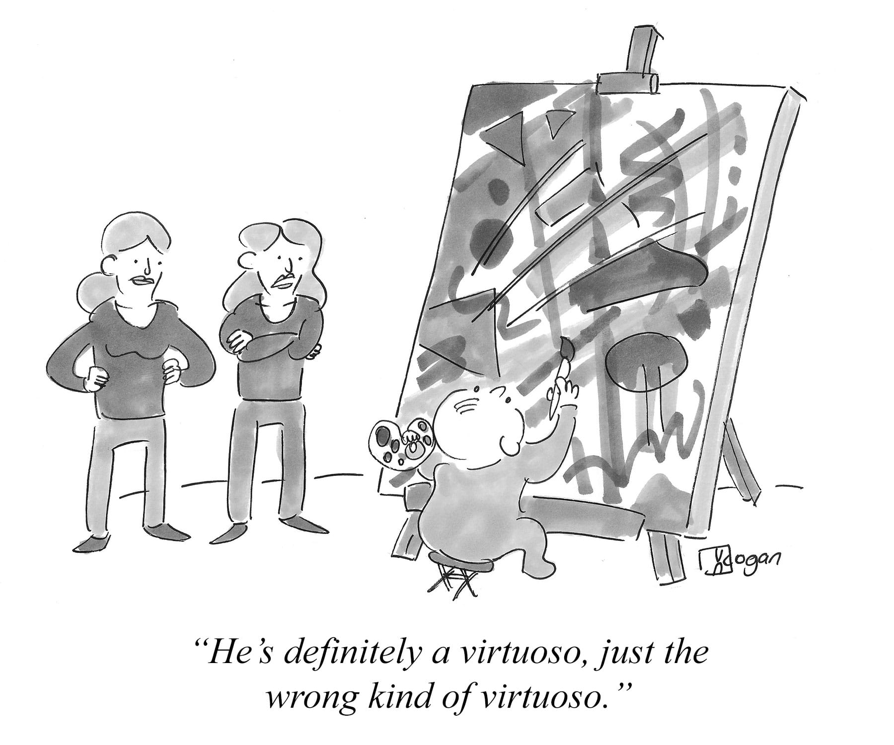 Cartoon about talent