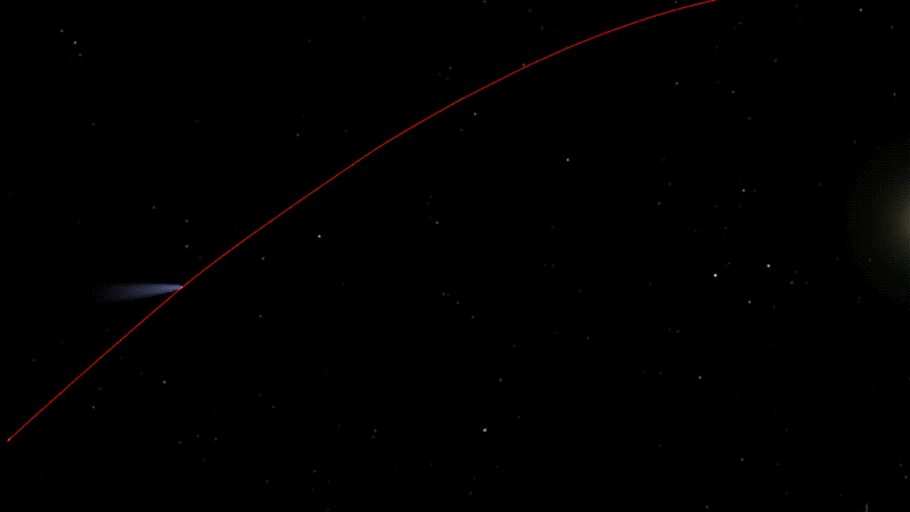 trajectoire comète